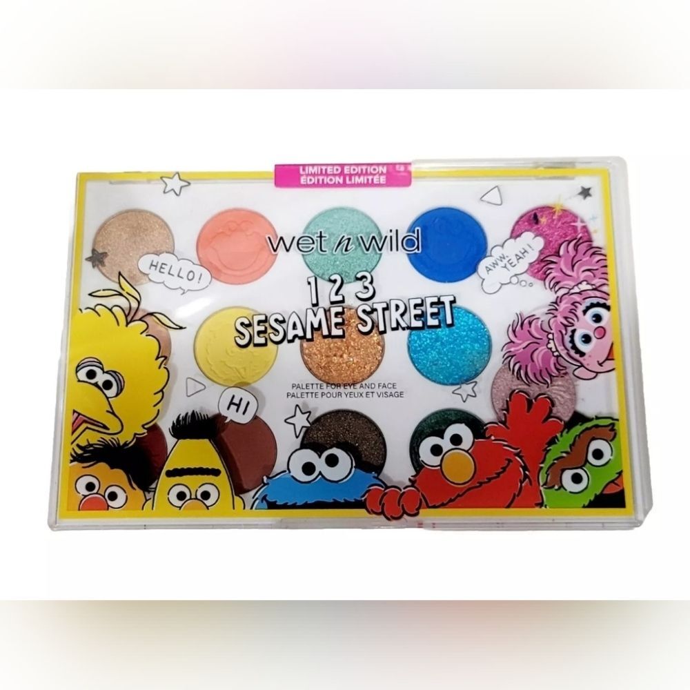 NWT Sesame Street + Wet N' Wild Limited Edition Makeup and Makeup Bag Lot - Picture 7 of 14